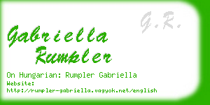 gabriella rumpler business card